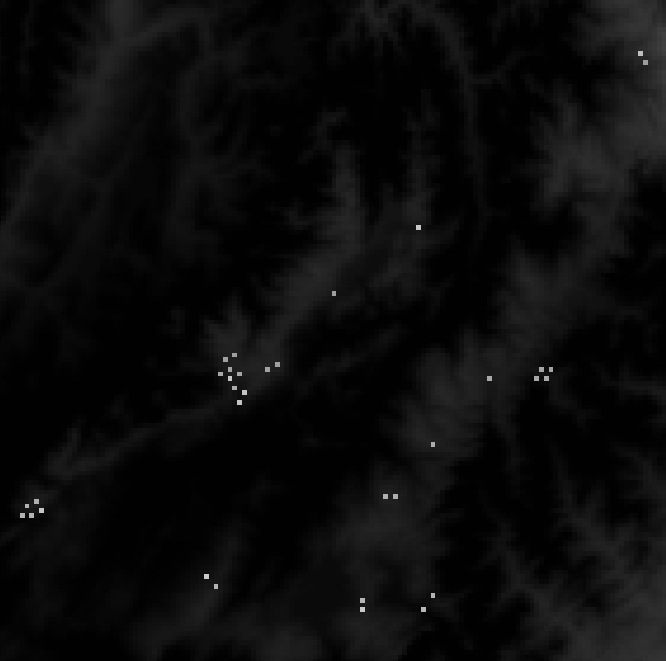 Custom Pixel Reclassification in Raster Data Using Specified Coordinates